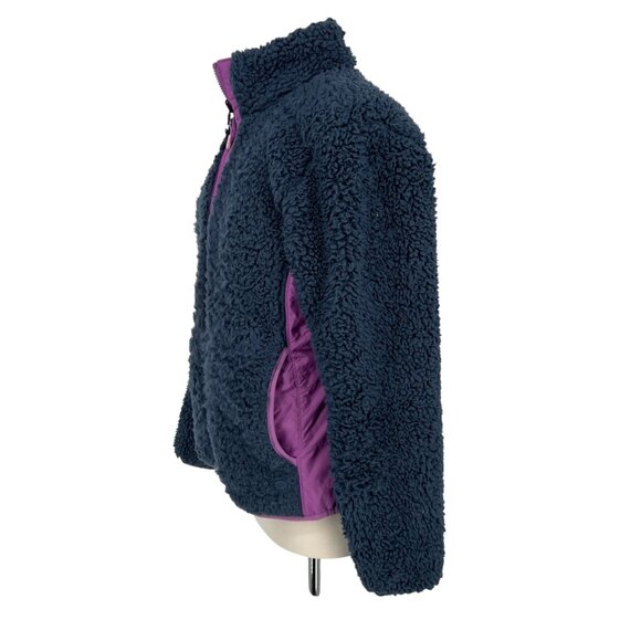 Mountain Hardwear Reversible Sherpa Fleece Womens Jacket Purple Blue Size Medium - Picture 3 of 16